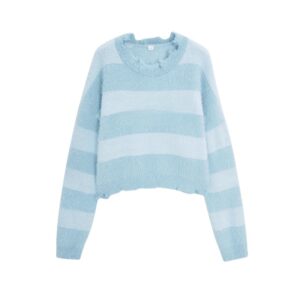 Simple Striped Blue Sweater